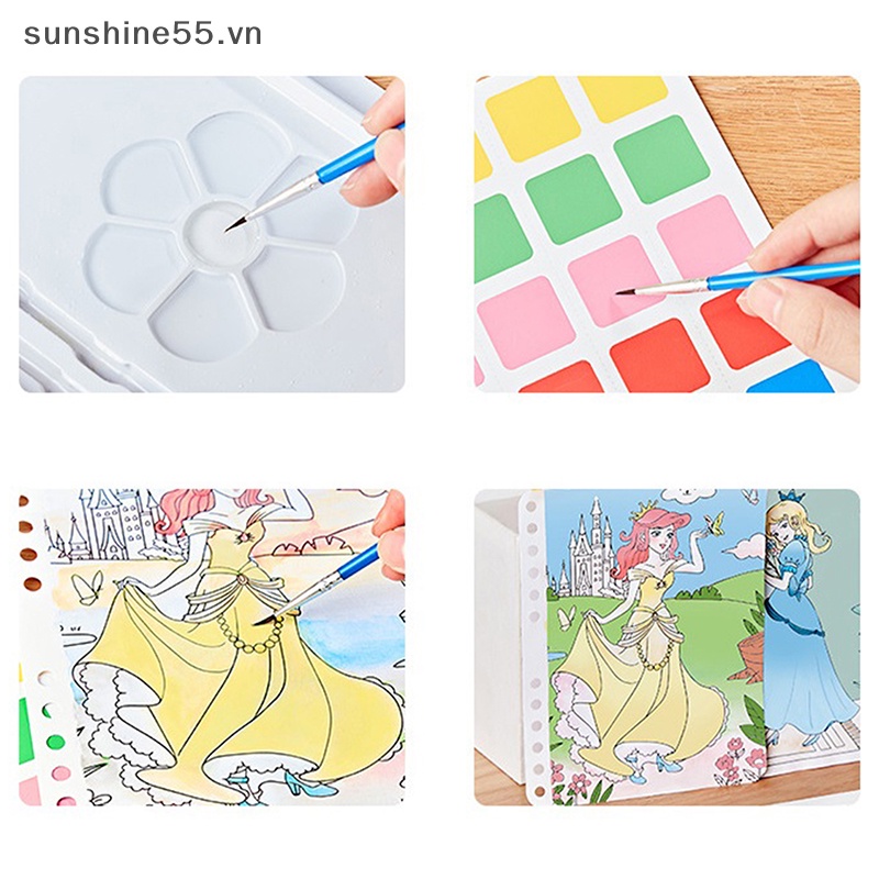 Sunshine Bộ Đồ Chơi Hình Dán Công Chúa Phép Thuật Thủ Công diy Giáo Dục Cho Bé Gái vn