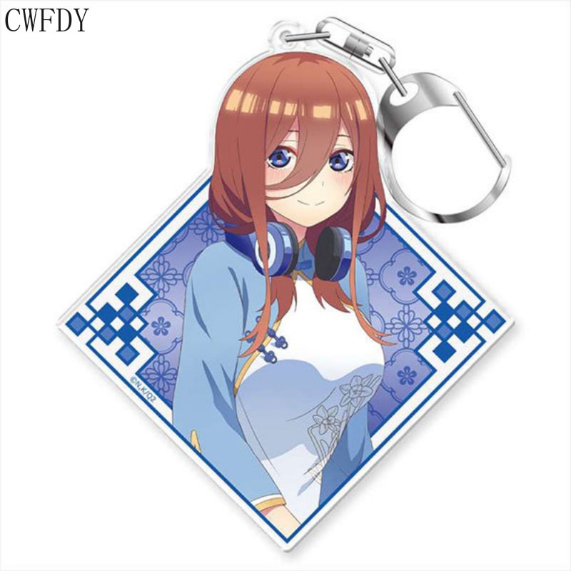 Móc khóa The Quintessential Quintuplets Nhân vật Nakano Ichika Nino Miku Yotsuba Itsuki Sisters Acrylic phụ kiện cute