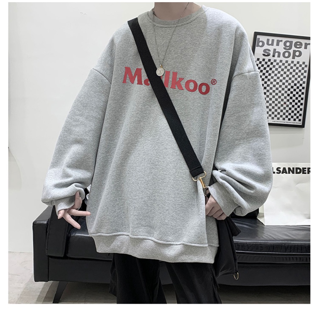 Áo Nỉ Dài Tay Form Rộng Phong Cách Đường Phố Thời Trang Dành Cho Nam coup