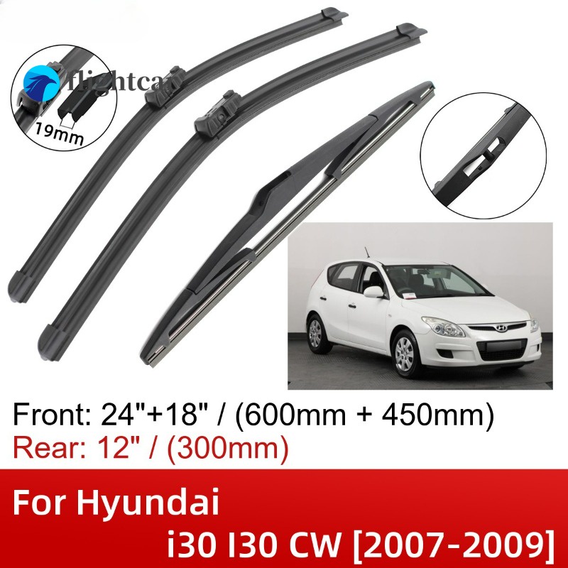 Bàn Chải Gạt Nước Phía Trước Và Sau Cho hyundai i30 i30 cw 2007-2009 24 "+ 18" + 12 "2007 2008 2009