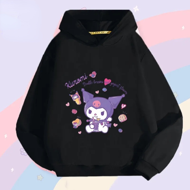 Sanrio Áo hoodie In Hình kuromi cinnamoroll my melody Dễ Thương Cho Bé Gái
