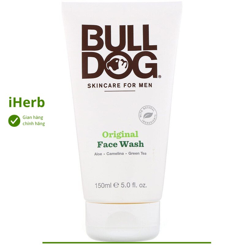 Sữa rửa mặt dành cho nam giới Bulldog 150 ml - iHerb Việt Nam