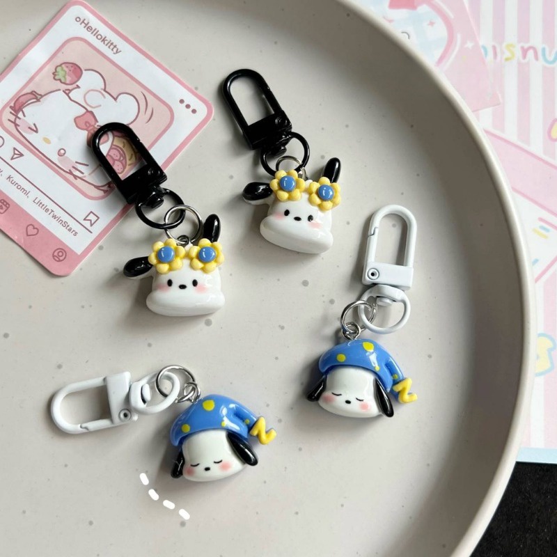 Móc Chìa Khóa Trang Trí Túi Ngủ / Kính Mát Hình Động Vật Hoạt Hình mini Nhiều Màu Dễ Thương