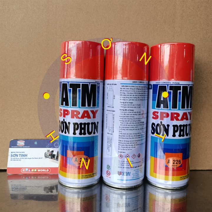 Sơn xịt ATM màu cam A226 - 1 chai