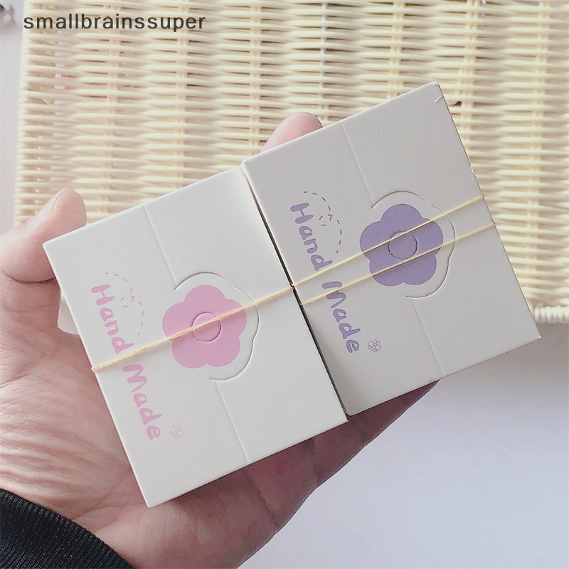 Smallbrainssuper Set 50 Thẻ Giấy Hình Hoa Trưng Bày Kẹp Tóc / Dây Chuyền / Vòng Tay