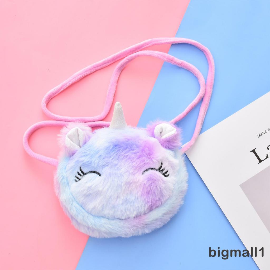 Topmall Túi Bông Đeo Chéo Hình Thú Hoạt Hình Cho Bé Gái