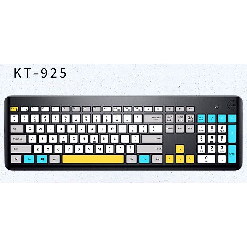 Miếng Dán Trang Trí Bàn Phím Không Dây Chống Trầy Xước Họa Tiết Hoạt Hình Cho dell km117 wk118