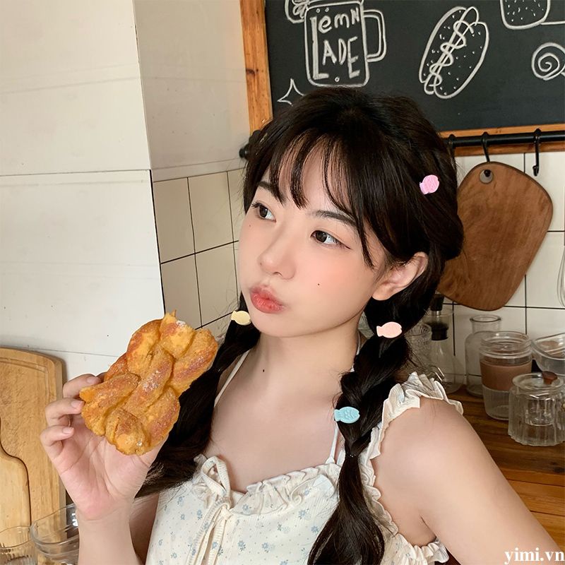 Kẹp Tóc Mỏ Vịt mini Hình Cá Hoạt Hình Dễ Thương Cho Nữ