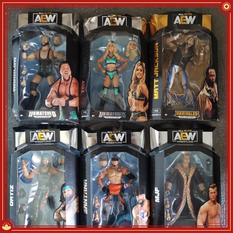 AEW Wrestler nhân vật hành động Khớp di chuyển Hình mô hình cậu bé Đồ chơi hình