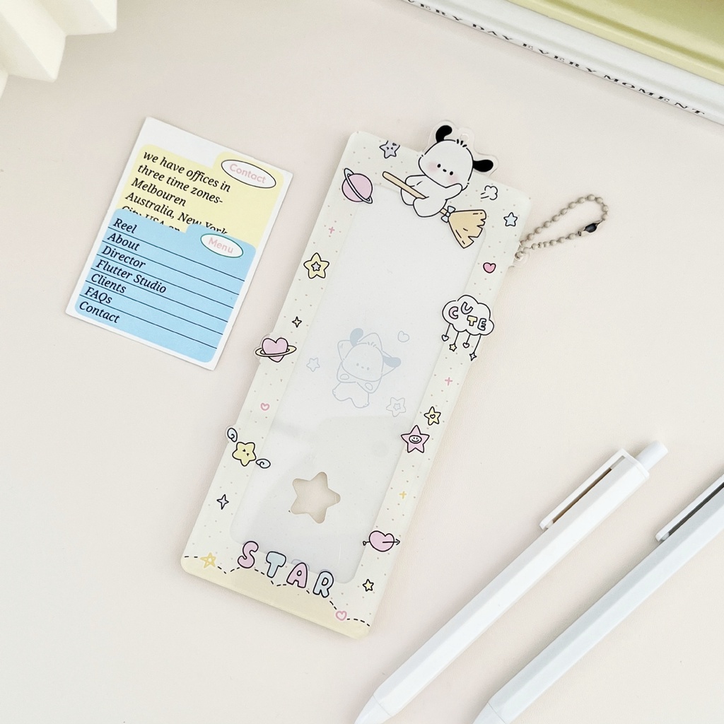 Dễ Thương Ví Đựng Thẻ idol Để Bàn Bằng acrylic Họa Tiết Chân Cún Đáng Yêu