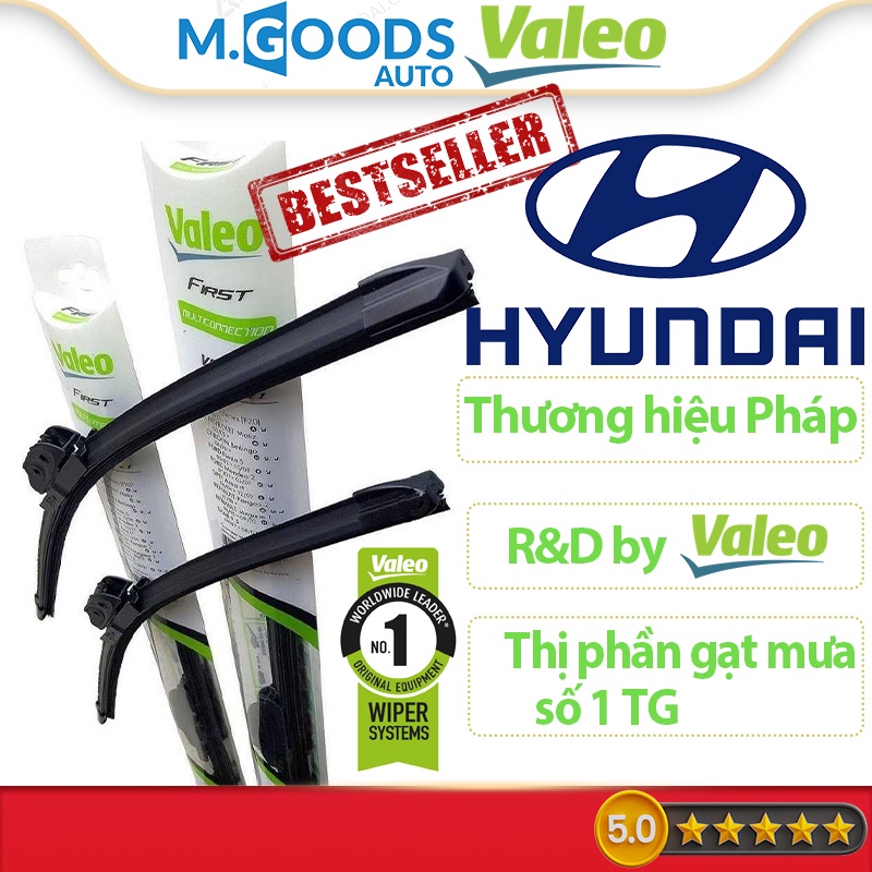 Gạt Mưa Hyundai - Gạt mưa thân mềm Valeo thương hiệu Pháp cho Hyundai Creta Tucson Elantra Carnival Kona Accent Santafe