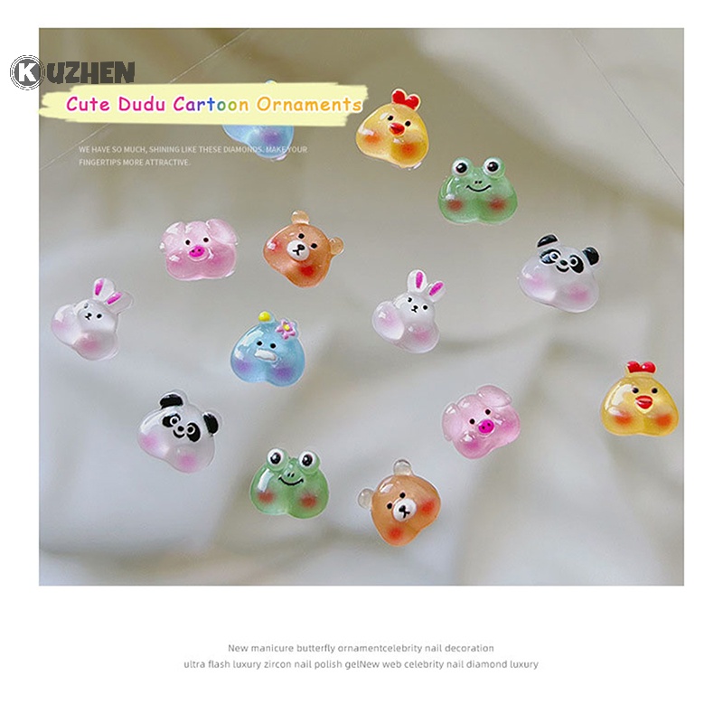 1 Hộp Phụ Kiện Trang Trí Móng Tay Nghệ Thuật 3d Hình hello kitty kuromi mymelody diy