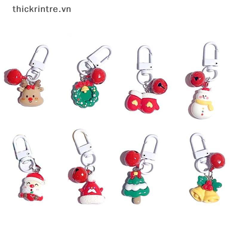 Th Móc Khóa Hoạt Hình Ông Già Noel Tuần Lộc Giáng Sinh Dễ Thương Trang Trí Túi Xách Xe Hơi vn