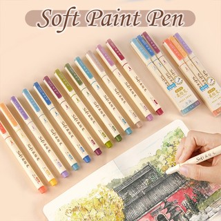 Bộ 3 món bút lông mềm vẽ tranh màu nước / màu gradient đa ứng dụng