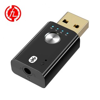 Bộ chuyển đổi usb bluetooth 5.0 4 trong 1 không dây 3.5mm aux bt cho xe hơi / tv