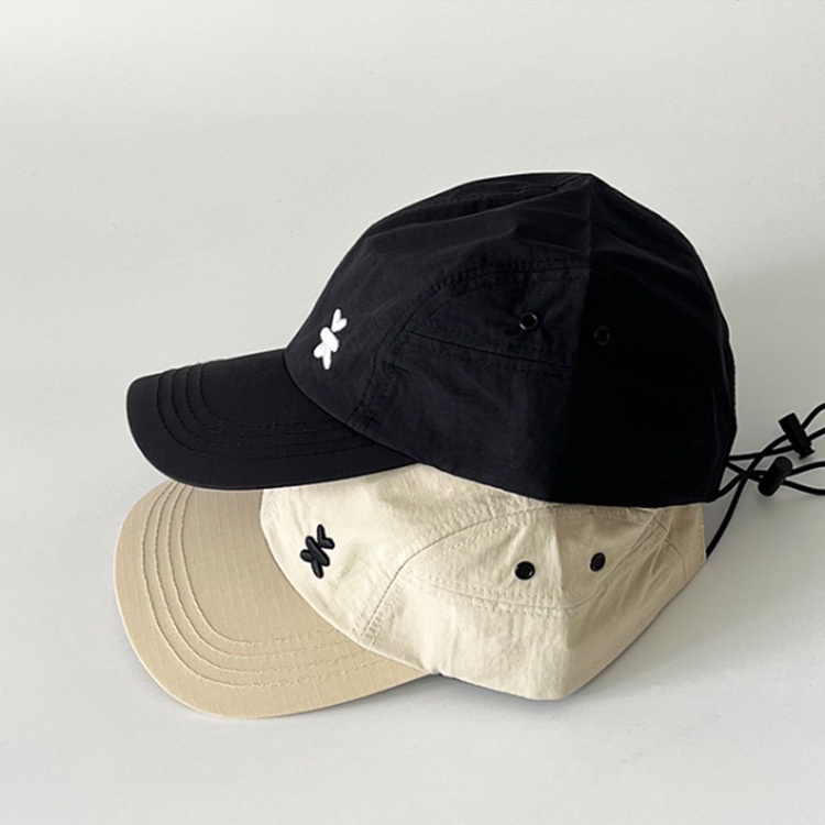 Mũ Lưỡi Trai Mỏng Thoáng Khí Nhanh Khô Phối Dây Rút Phong Cách Nhật Bản Thời Trang Cho Nữ