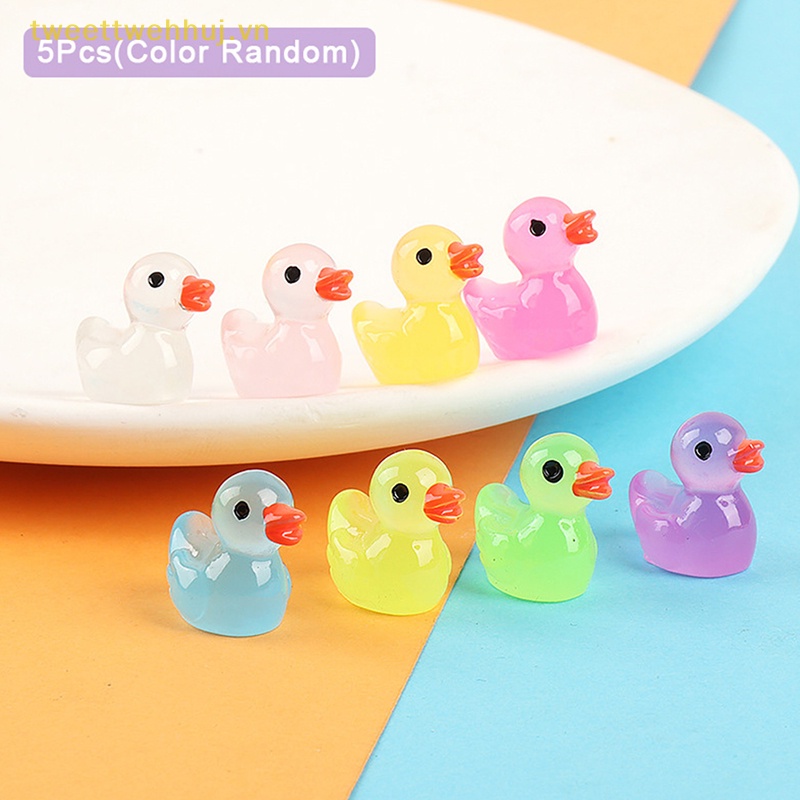 Tweehuj Set 5 Vịt Dạ Quang Trang Trí Phong Cảnh diy vn