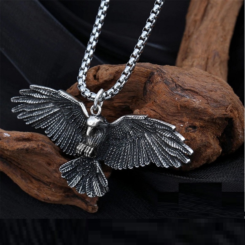 Vòng cổ Mặt Đại Bàng Phong Cách hip hop Thời Trang Cho Nam