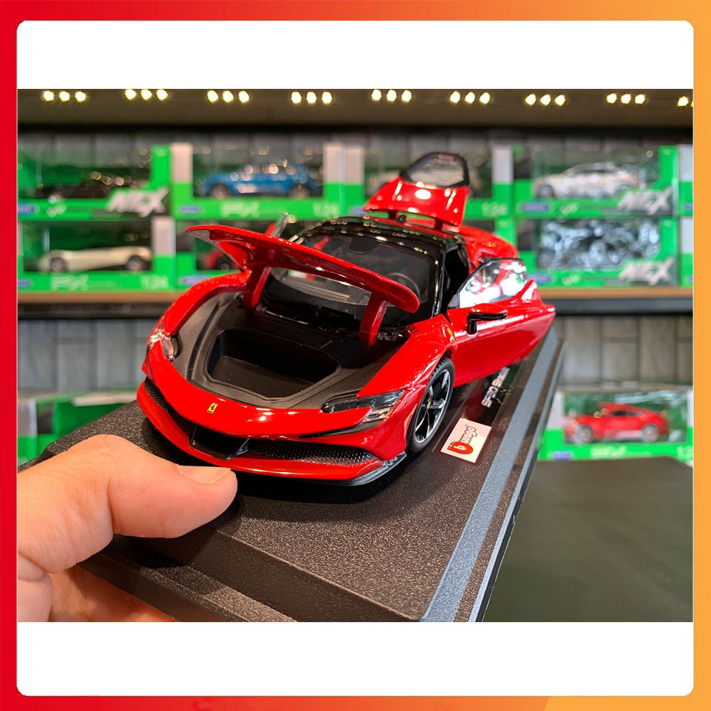 Mô hình xe Ferrari SF90 Stralade tỉ lệ 1:24 Bburago bản full