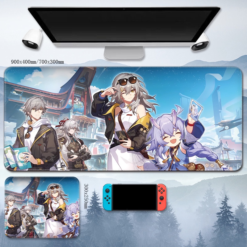 Trailblazer Mouse Pad Honkai: Star Rail Gaming computer keyboard mat Stelle ACGN Caelus anime Kafka animation Himeko Genshin Impact March 7th protagonist table mat