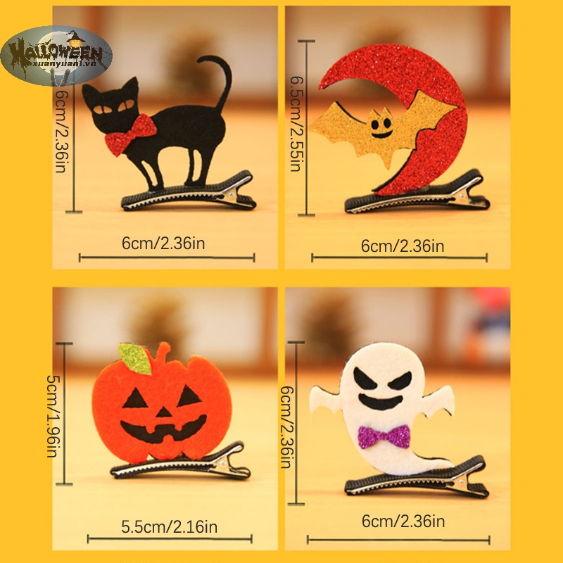 1 Kẹp Tóc Phong Cách halloween Cho Bé Gái vn