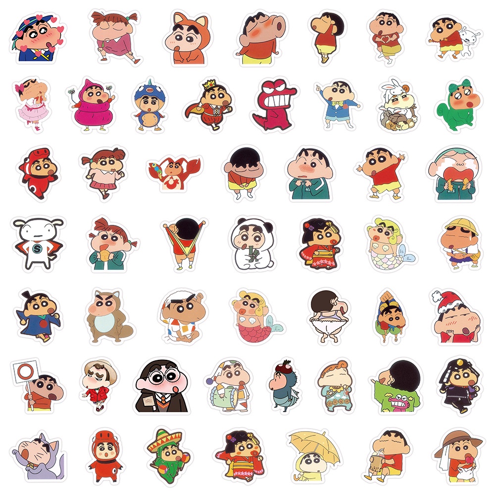 Set 100 Sticker Dán Trang Trí Điện Thoại Chống Thấm Nước Họa Tiết Hoạt Hình Dễ Thương