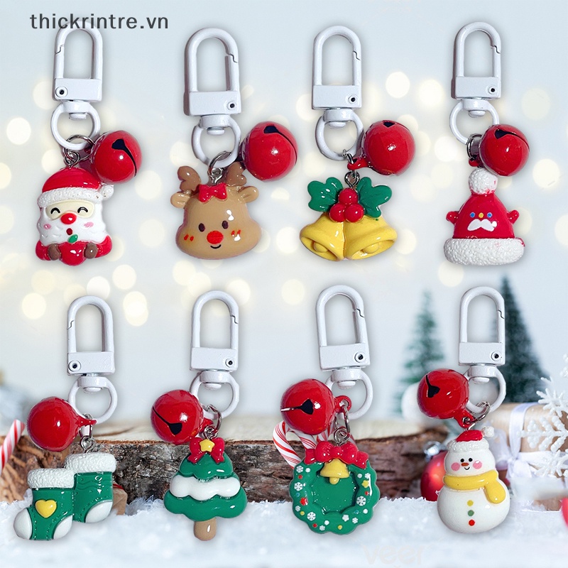 Th Móc Khóa Hoạt Hình Ông Già Noel Tuần Lộc Giáng Sinh Dễ Thương Trang Trí Túi Xách Xe Hơi vn