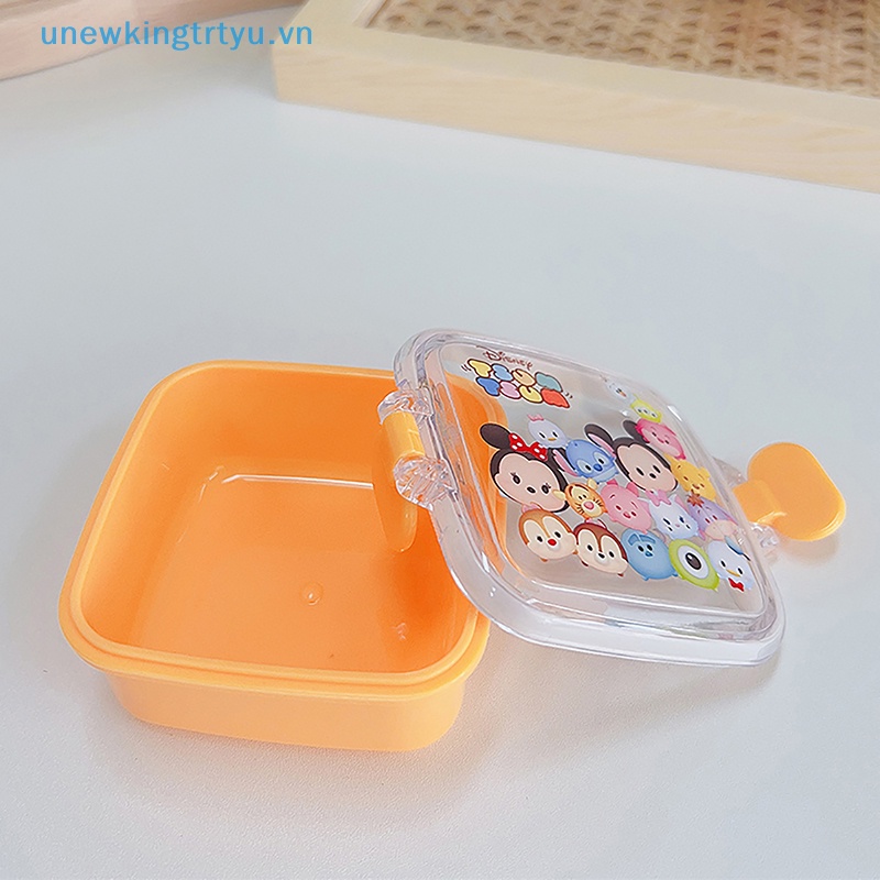 Unewtyu Hộp cơm Bằng Nhựa Họa Tiết Hoạt Hình Dễ Thương Có Khóa Tiện Dụng Cho Nhà Bếp vn