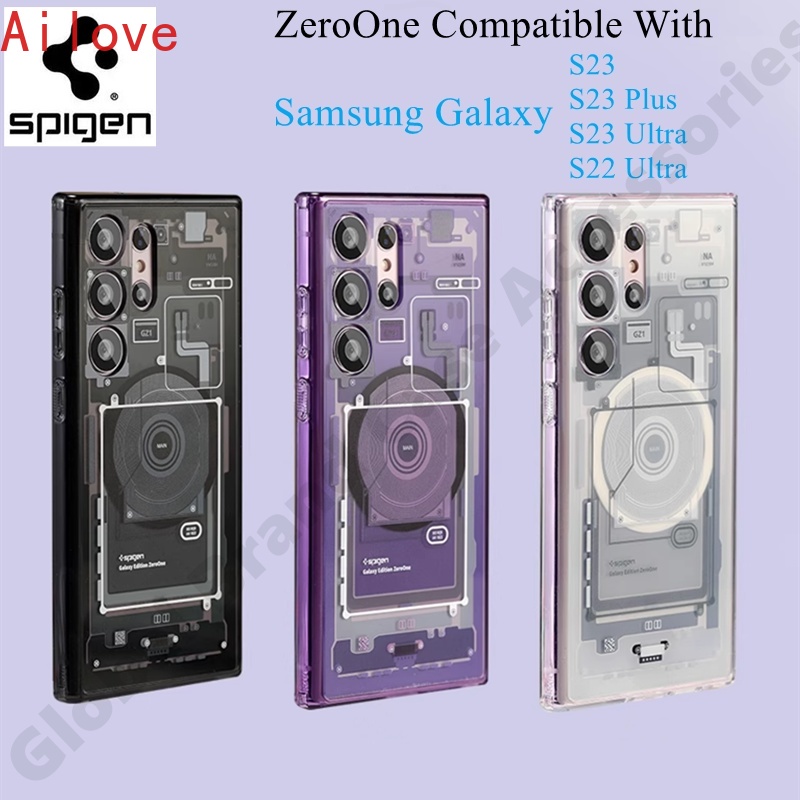 Ốp lưng Spigen chống trượt chống trượt Hybrid Zero One cho Samsung Galaxy S26 S25 S24 S23 S22 Ultra 