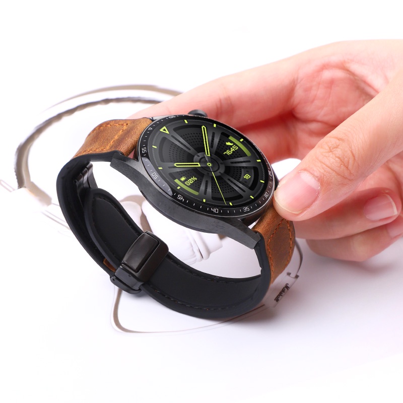 Da Dây Đeo Silicon Từ Tính Cho Đồng Hồ Thông Minh samsung watch 6 / 5 / 4 40 44mm 4 / 6 classic 42 43mm 46 47mm 5pro 45mm huawei watch gt 2
