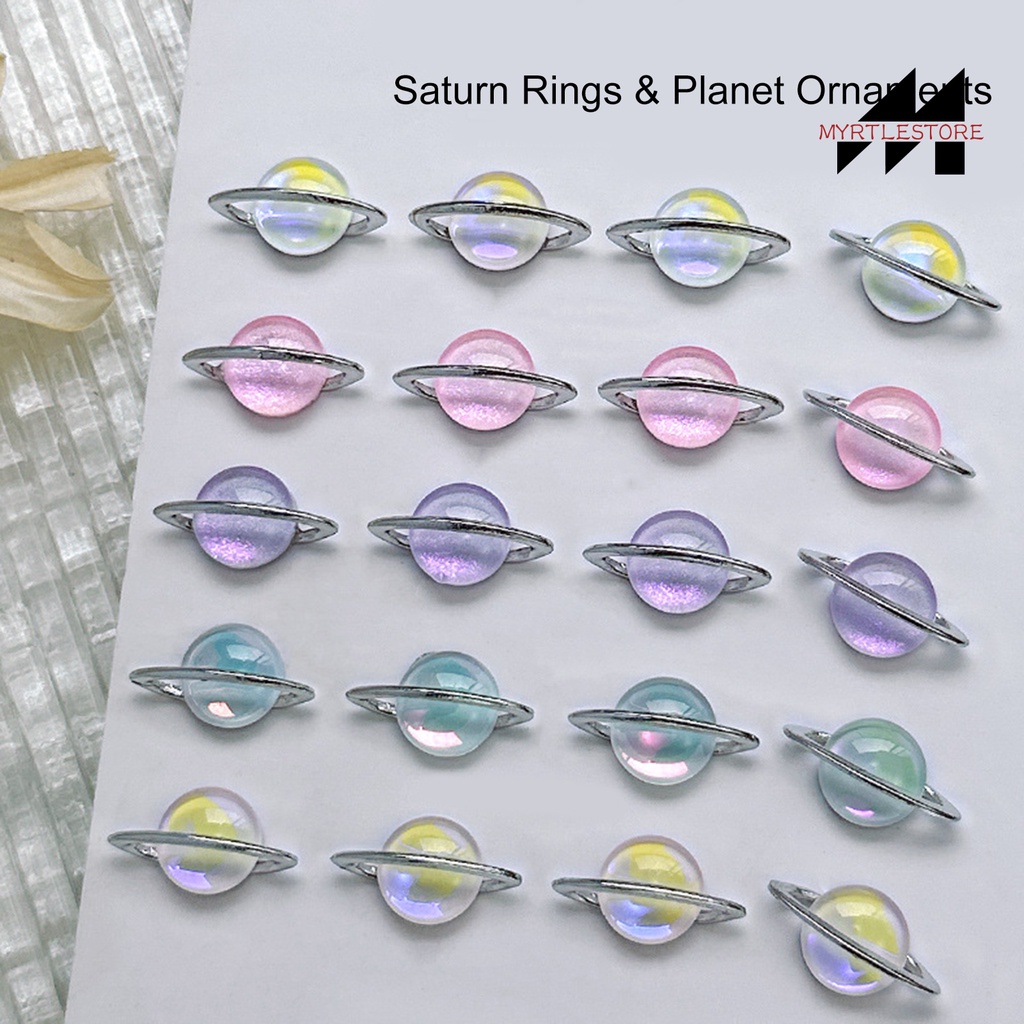 Set 10 Phụ Kiện Trang Trí Móng Nghệ Thuật Hình Hành Tinh 3d diy