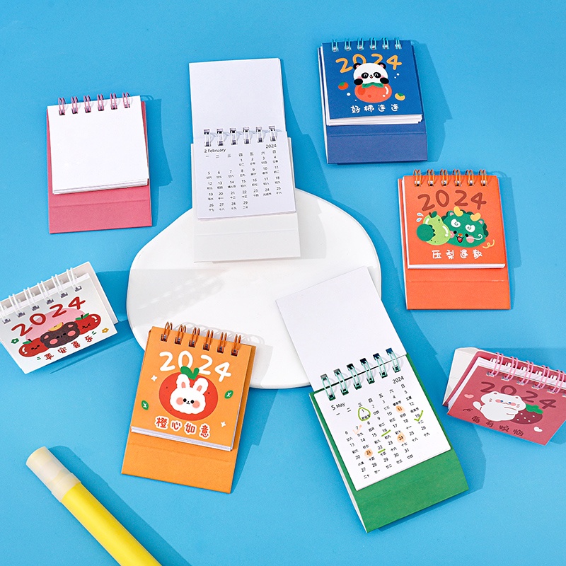 Lịch Để Bàn Năm 2024 Họa Tiết Trái Cây Hoạt Hình