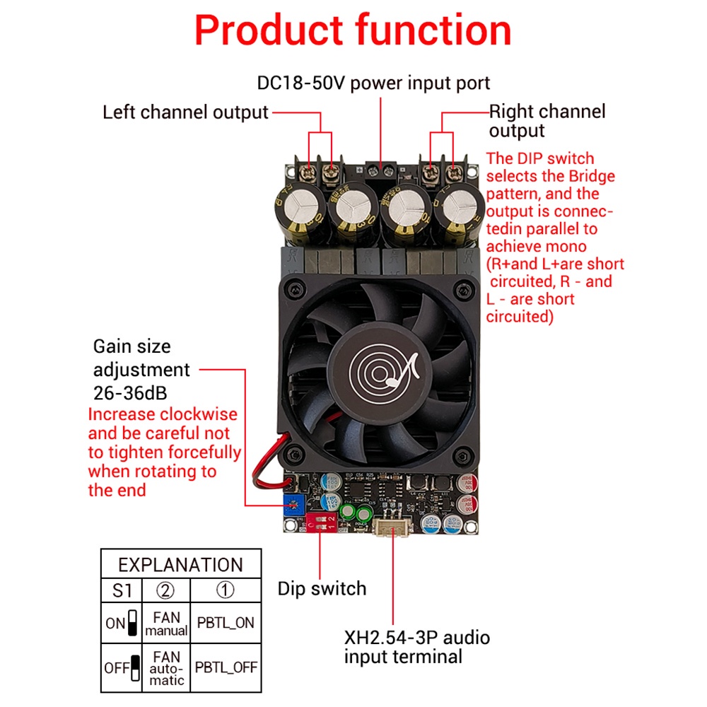 Bảng Mạch Khuếch Đại Âm Thanh Kỹ Thuật Số zk-3002 tpa3255 300wx2 / mono 600w Chất Lượng Cao