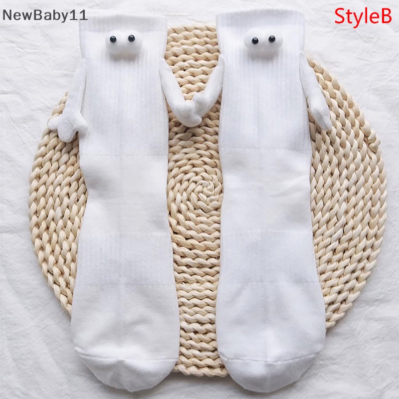 1 Đôi Vớ Xỏ Ngón Bằng Vải cotton Thoáng Khí Thoải Mái In Hình Đôi Mắt Hoạt Hình Dễ Thương Có Nam Châm Dành Cho Cặp Đôi