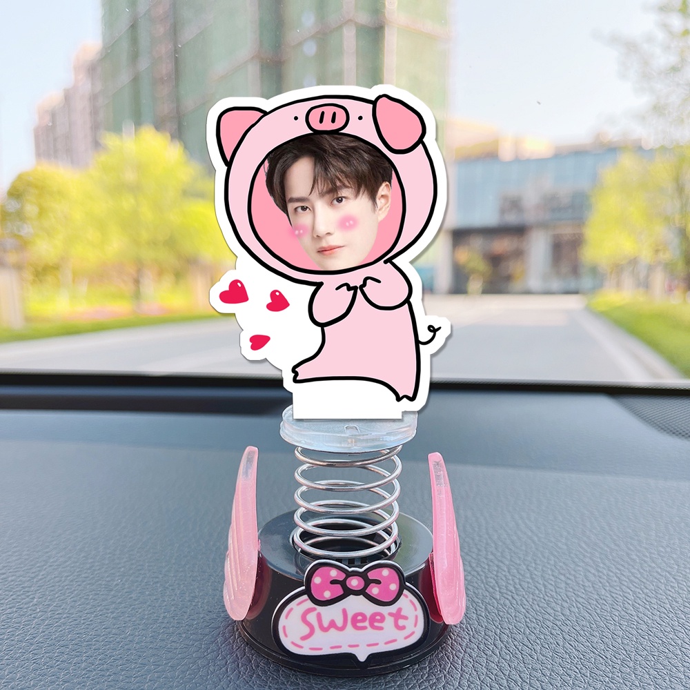 Standee lò xo lắc lư đáng yêu trong suốt đế dính trang trí in theo yêu cầu chibi - trí decor