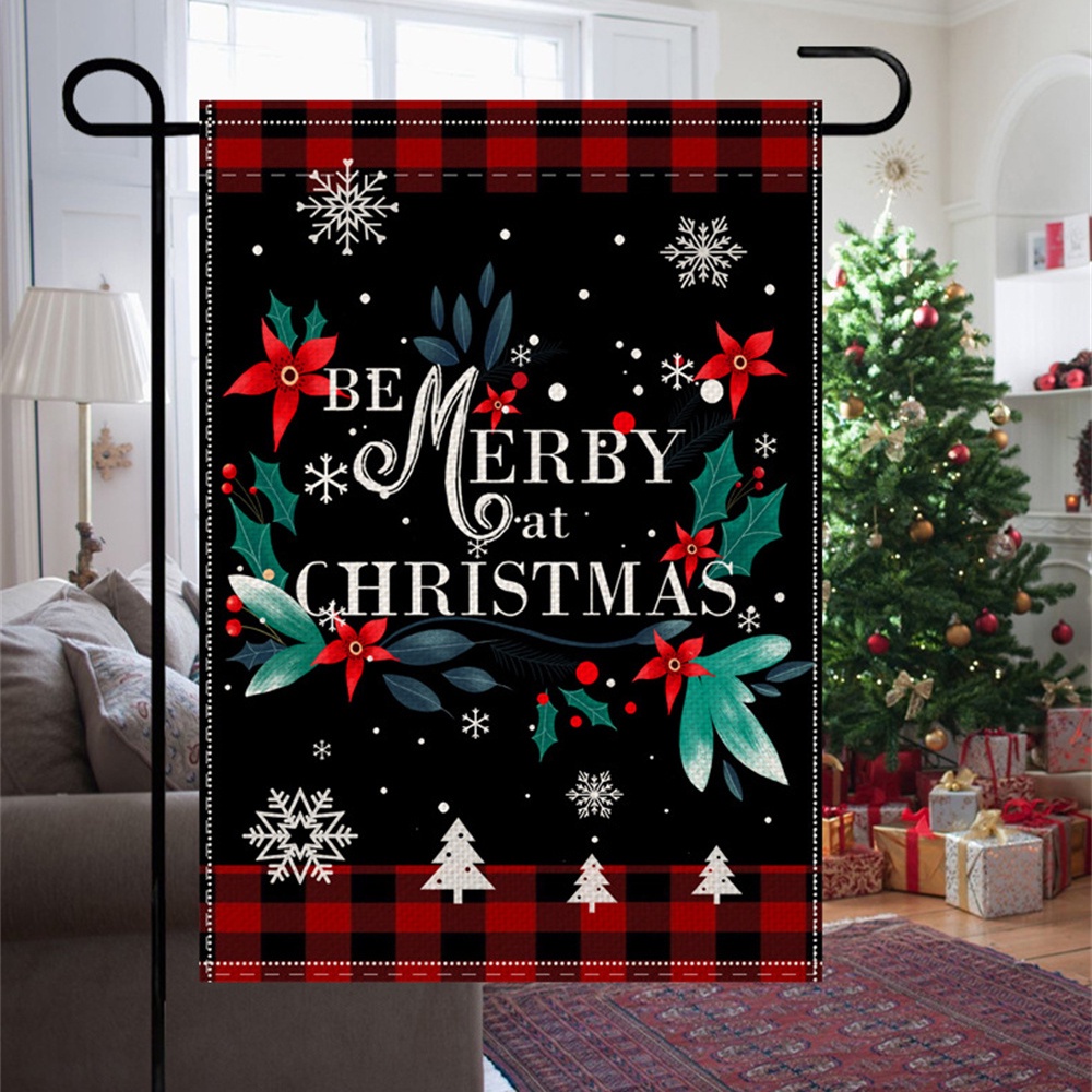 Cờ Vải Lanh Treo Tường Trang Trí Giáng Sinh