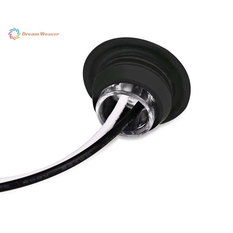 1 Đèn Tín Hiệu Tròn 3led 3 / 4 "Màu Vàng / Trắng Cho Xe Tải