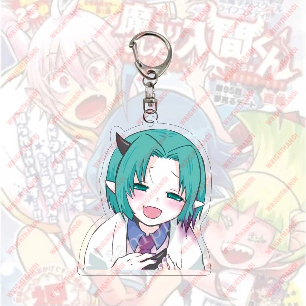 Móc khoá Mairimashita! Iruma-kun nhân vật Suzuki Iruma, Clara Valac in hình nhân vật 2 mặt acrylic