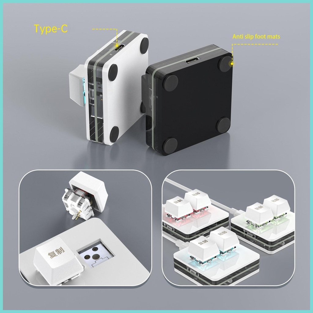 Bàn Phím mini 2 Nút Bấm Dùng Để Chơi game