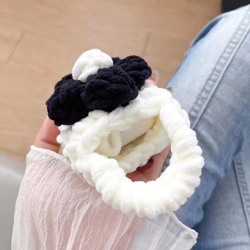 Vỏ Bảo Vệ Hộp Sạc Tai Nghe bluetooth Không Dây airpods1 / 2 3 pro pro2 air pods pro 3 Hình Hoa Trà Nhồi Bông Dễ Thương Ốp