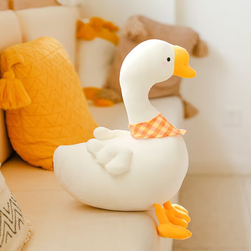 Thú Nhồi Bông Hình Con Ngỗng Trắng Dễ Thương