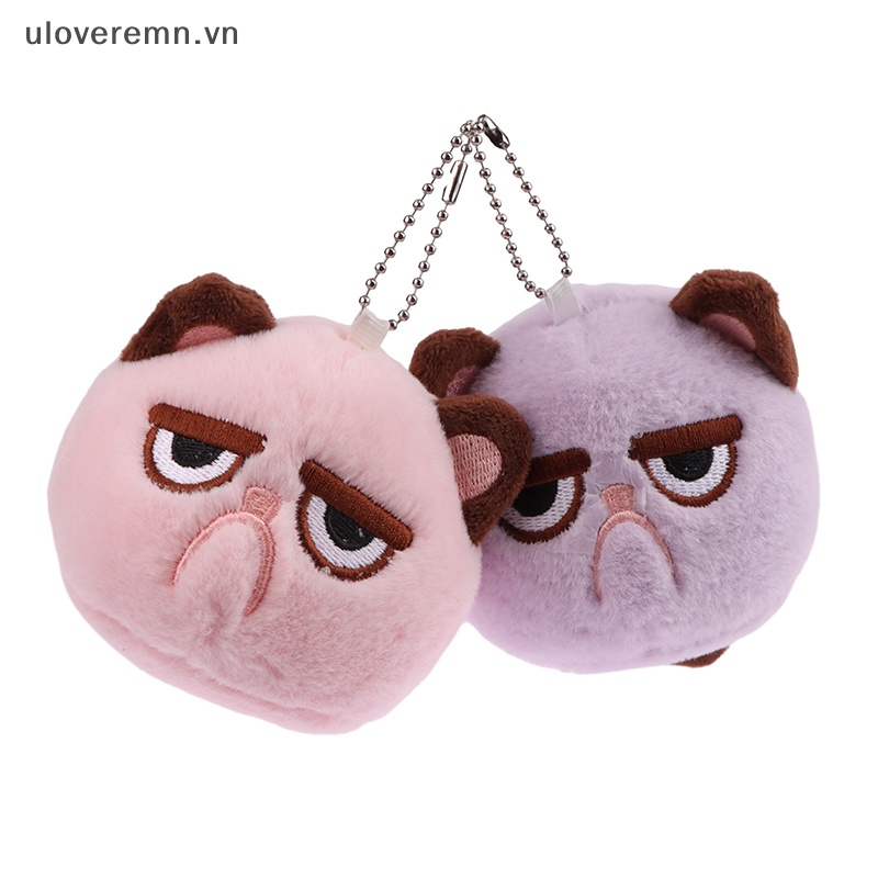 Uloveremn Móc Khóa Hình Mèo Nhồi Bông Mềm Mại Đáng Yêu
