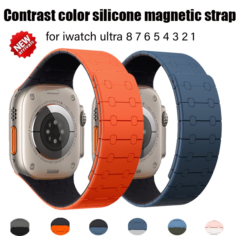 Dây Đeo silicone Chất Lượng Cao Cho iwatch series ultra 8 7 45mm 49mm 41mm