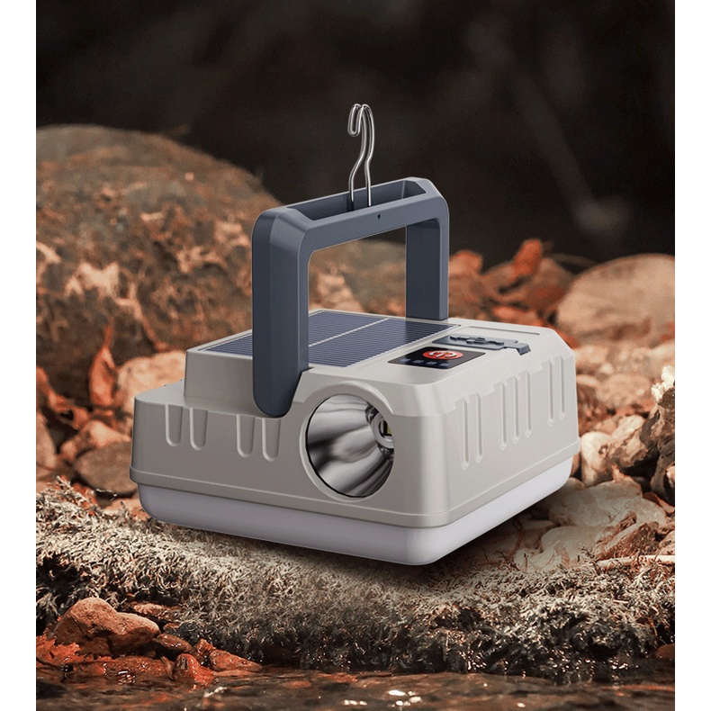 Đèn Pin Năng Lượng Mặt Trời Siêu Sáng Chống Thấm Nước Có Thể Sạc Lại Cho Hoạt Động Ngoài Trời