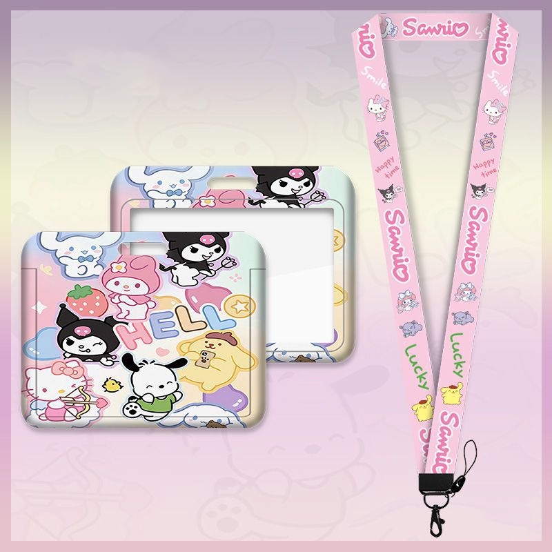 Sanrio Bao Đựng Thẻ id Họa Tiết Hoạt Hình melody Dễ Thương Ốp