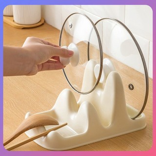 ☛ Giá đỡ nắp nồi Giá ngồi đa năng Giá để đồ nắp nồi hai lớp Mặt bàn ngồi Xẻng Giá thìa súp Dụng cụ nhà bếp srlive