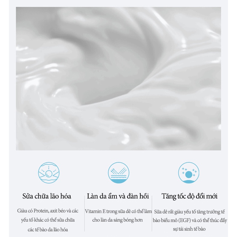Sữa tắm làm trắng da sữa dê 500ml dưỡng ẩm hương thơm lâu dài,Chiết xuất từ ​​sữa dê,làm đều màu da mềm mịn