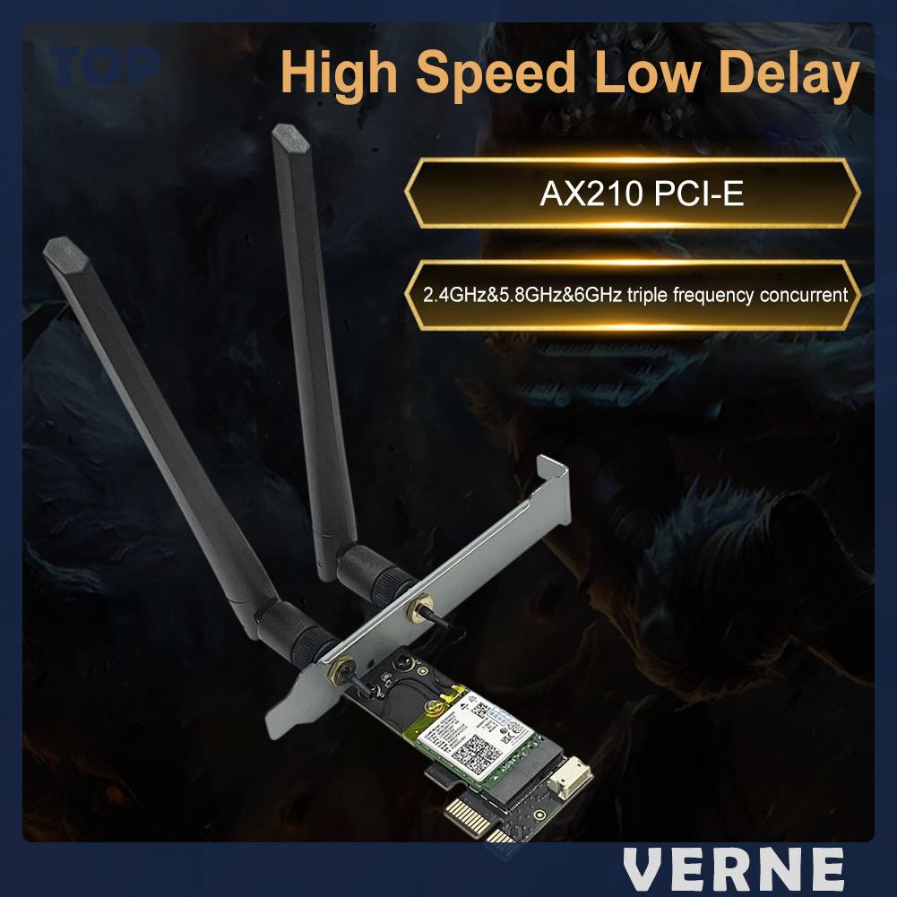 Thẻ Mạng wifi 6E Pci-E 2.4g / 5.8g / 6ghz bluetooth 5.3Ghz