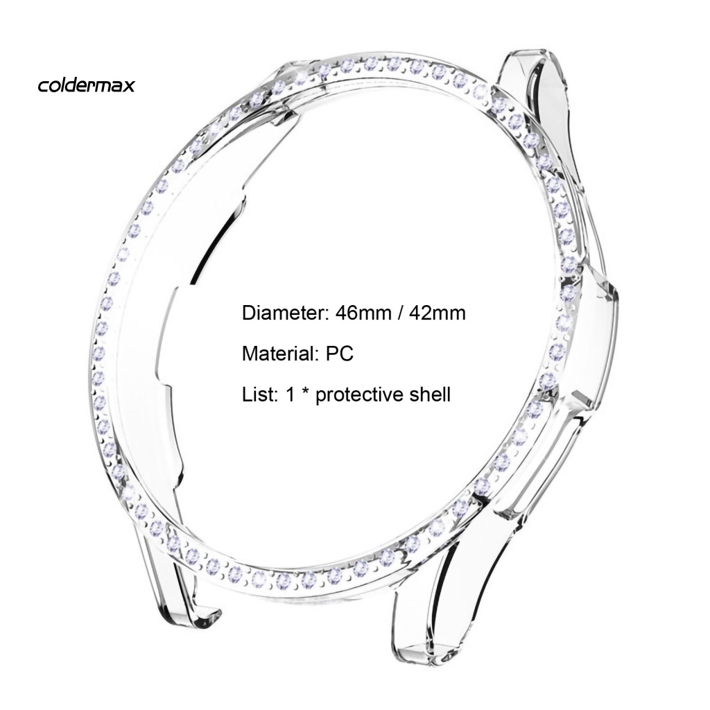 Ốp Bảo Vệ Mặt Đồng Hồ Chống Rơi Mạ Điện Đính Đá Dành Cho samsung galaxy watch 4 classic 42mm / 46mm