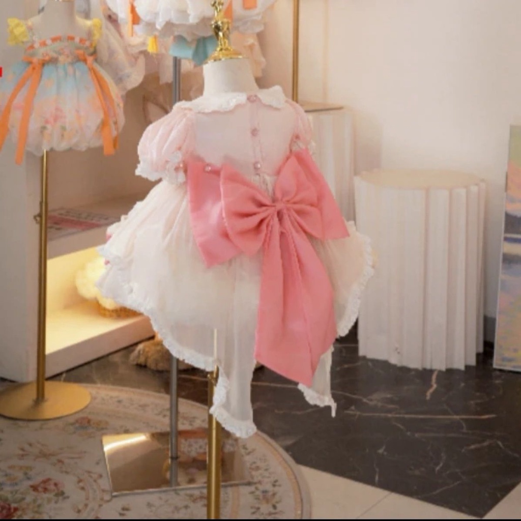 Đầm Công Chúa Phong Cách lolita Xinh Xắn Thời Trang Mùa Hè Cho Bé Gái